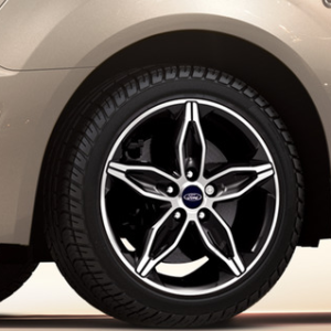 Platišče iz lahke zlitine 17" s 5 kraki, črne barve